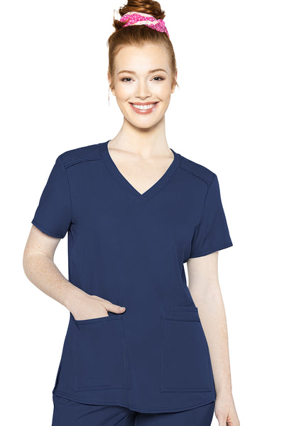 INSIGHT-3-POCKET-TOP-NAVY-BLUE-MED-COUTURE-SCRUB-ENVY