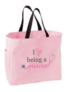 Cutieful-Tote-Bag-I-Love-Being-A-Nurse-Pink-Scrub-Envy